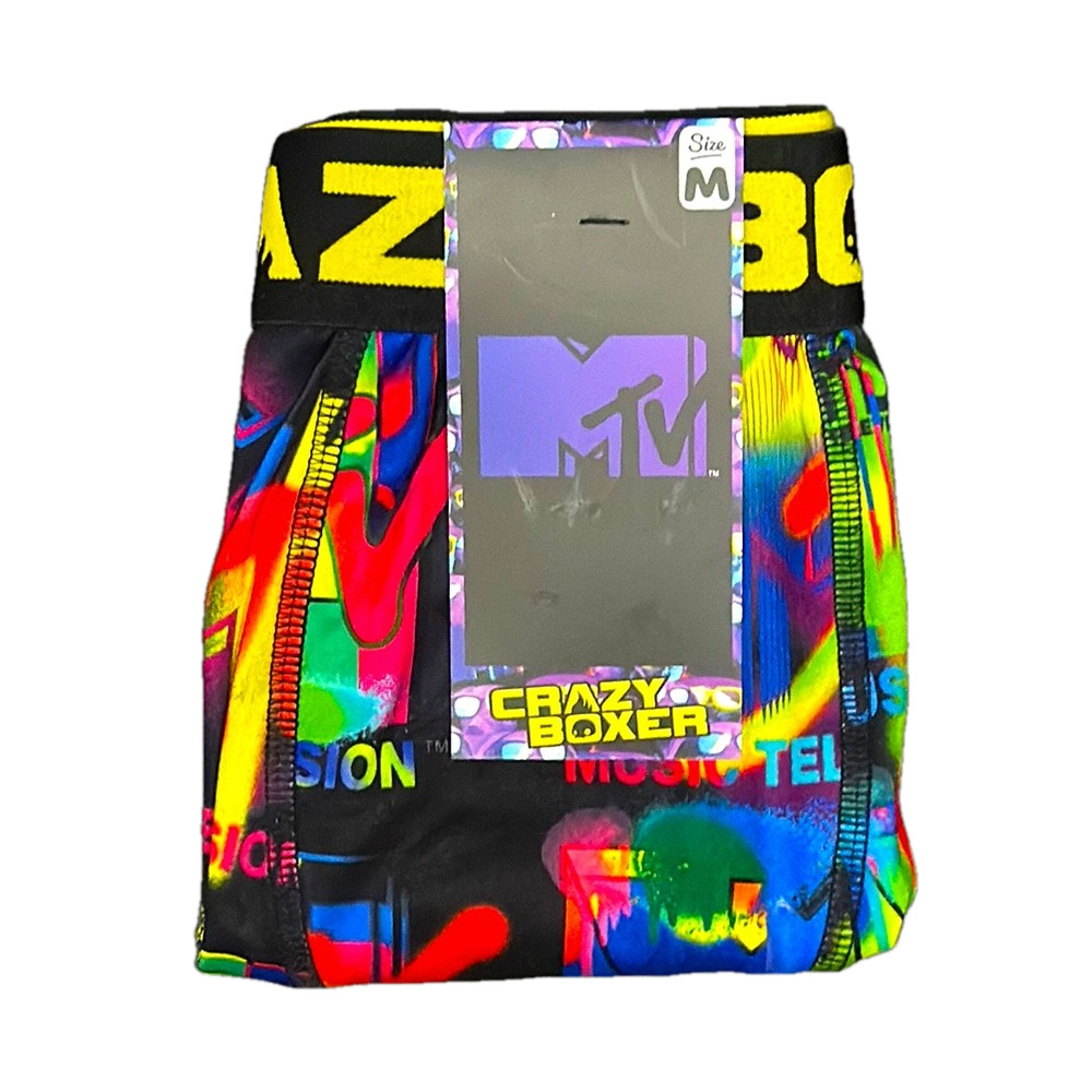 Mens Retro MTV Licensed Boxer Briefs - Size Medium - NWT